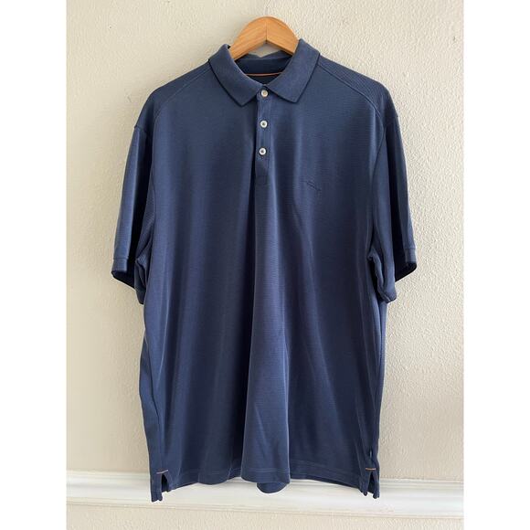Tommy Bahama navy polo short sleeve‎ Men’s size XL Neutral golf preppy - Picture 1 of 9